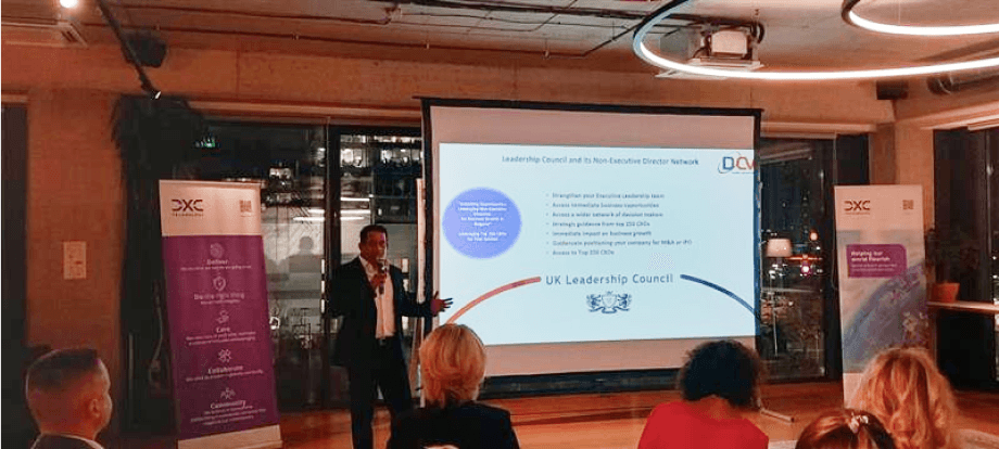Senior technology leaders discussing enterprise strategy